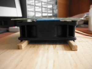 A CD was glued to the top of the spacer